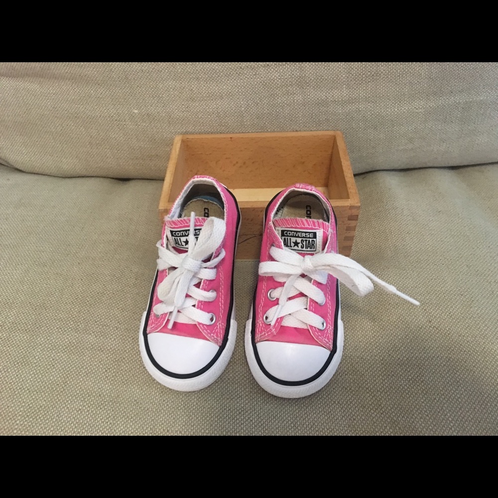Pink Converse Shoes - Size 6 infant